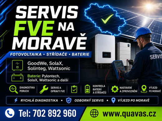 QUAVAS s.r.o. servis FVE Morava